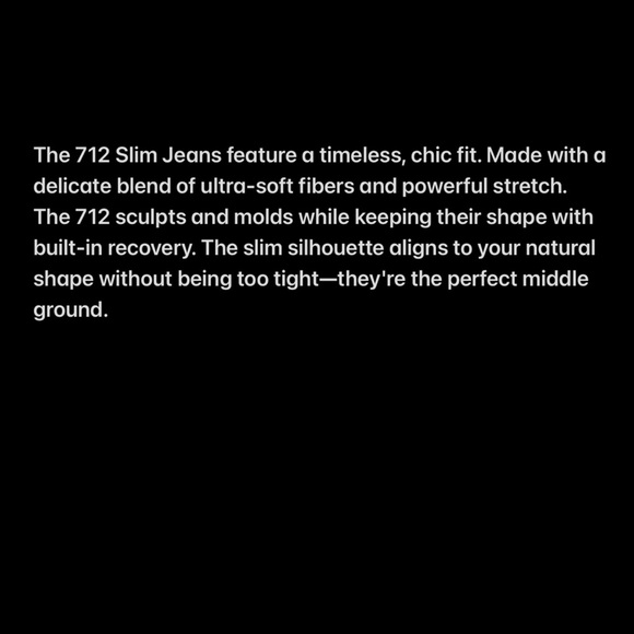 Levi’s 712 Slim Medium Washed Jeans Blue - Picture 4 of 15